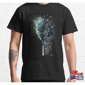 Tennis Racket Creative Sport Design Classic Tshirt Unisex Tee